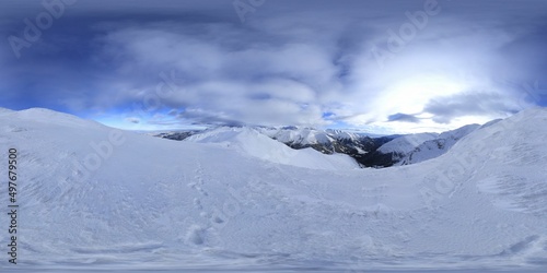 Winter in the European Mountains HDRI Panorama © Ruchacz