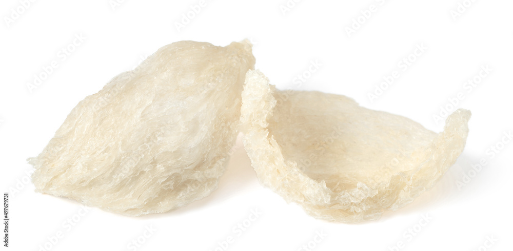 Edible bird's nests isolated on white background. Edible bird's nests isolated on white background.