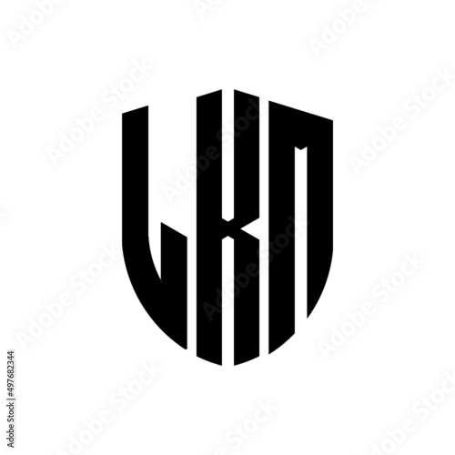 LKM letter logo design. LKM modern letter logo with black background. LKM creative  letter logo. simple and modern letter logo. vector logo modern alphabet font overlap style. Initial letters LKM  photo