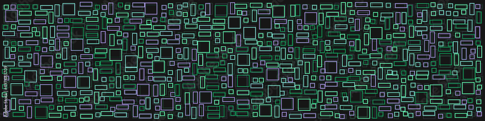 Offset Quads generative art background art illustration