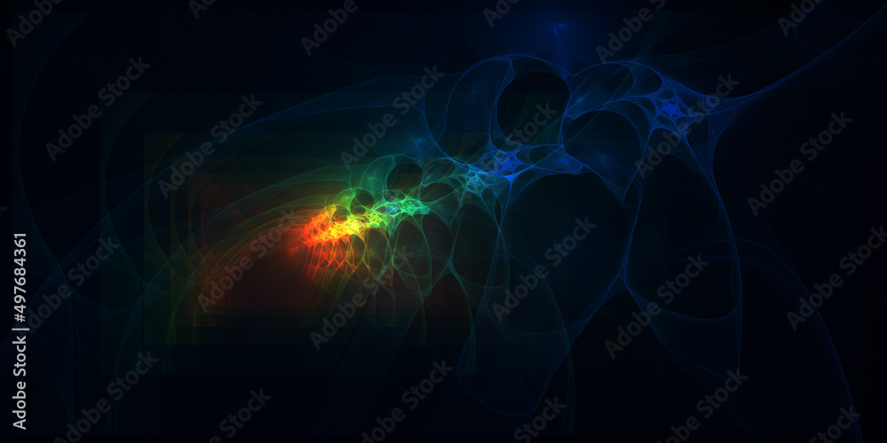 Fraktales abstraktes Hologramm Hintergrund Fraktales abstraktes Hologramm Hintergrund