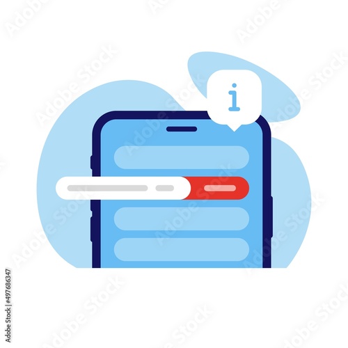 slide the bar side way concept illustration flat design vector eps10. modern graphic element for landing page, empty state ui, infographic, icon