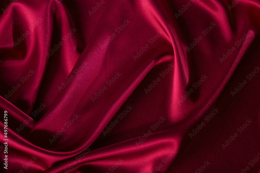 Fototapeta premium Elegant satin fabric to use as an abstract background. Luxury background design for valentine's day