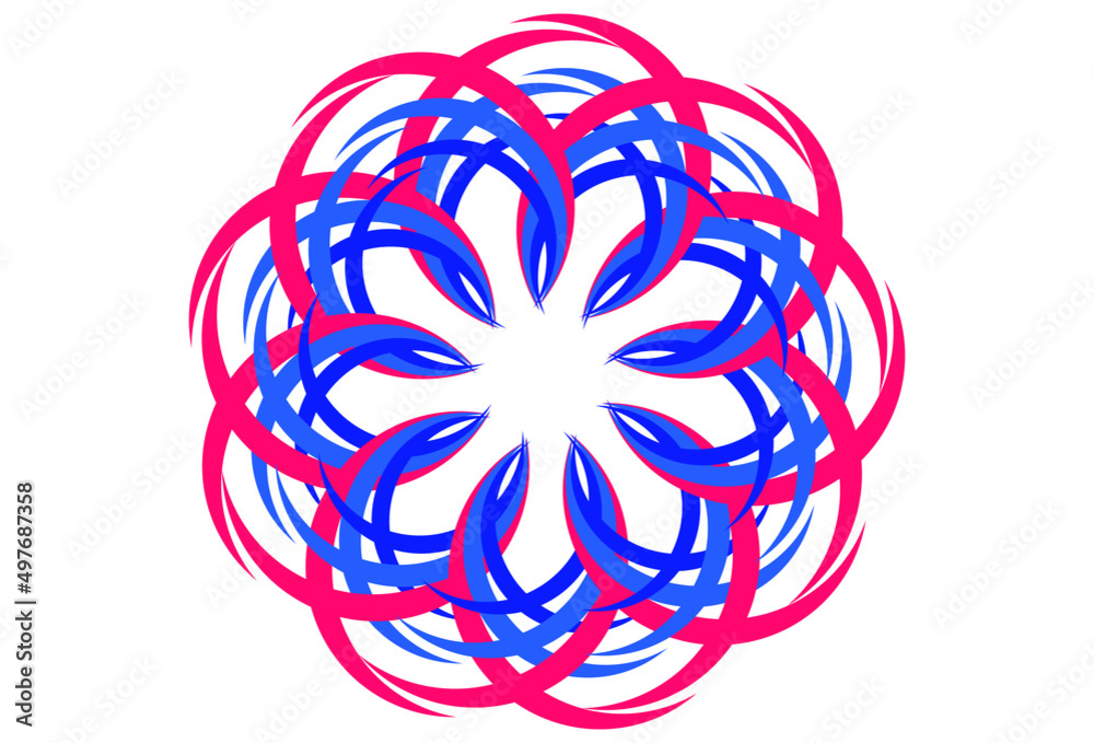 Lines symbols on white background. Round circle pattern Lines symbols on white background. Round circle pattern