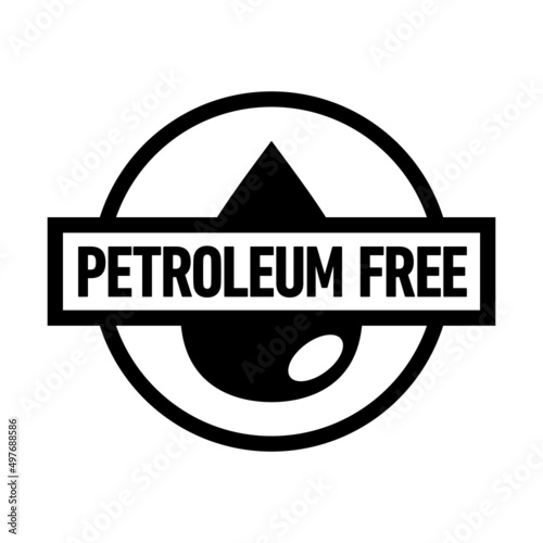 Petroleum free vector badge icon