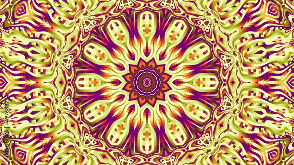 Ornate mandala loop background Ornate mandala loop background