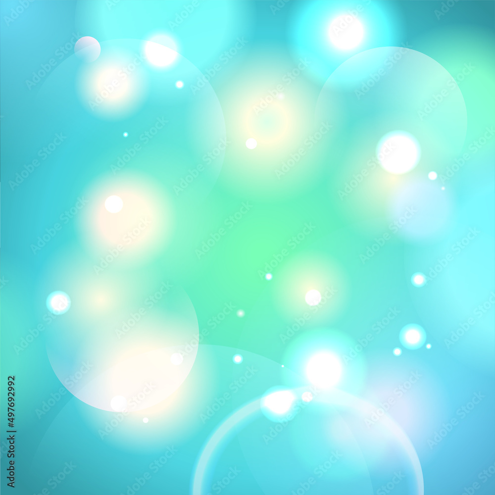 Bokeh lights backdrop, vector background template