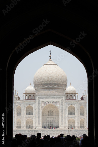 Taj Mahal  India. Entering door.
