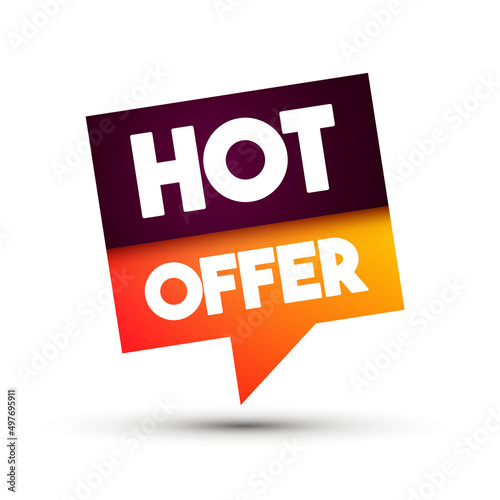 Modern Speech Bubble LAbel With Text Hot Offer