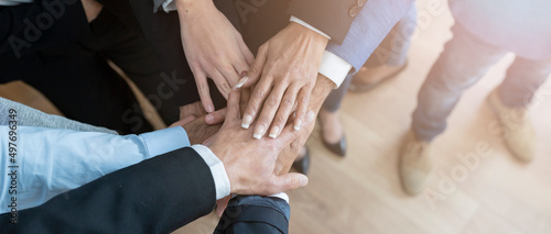 Photos Overlapping hands of the business team,Sea of hands, Creative team putting their