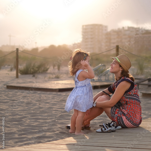 Mother and daughter communication