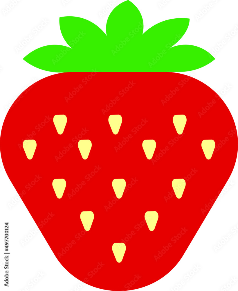 Obraz premium illustration of a strawberry