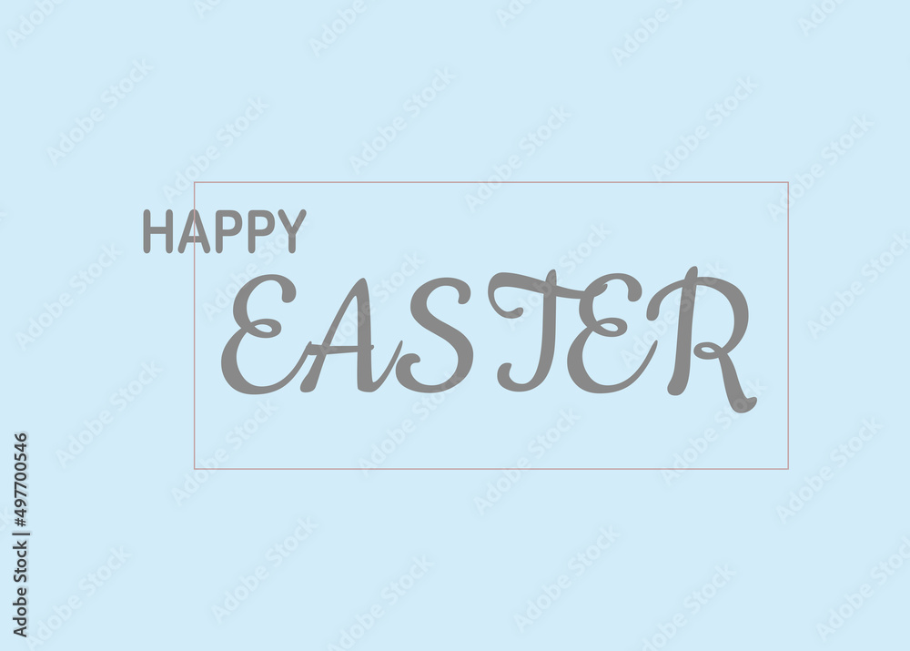 Happy easter greeting card. Illustration. Design layout for invitation, card, flyer, banner, poster. Elegant design