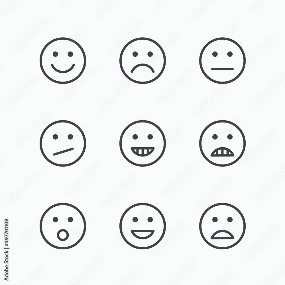 different smile smiley face emoji, emoticon icon vector symbol set isolated different smile smiley face emoji, emoticon icon vector symbol set isolated
