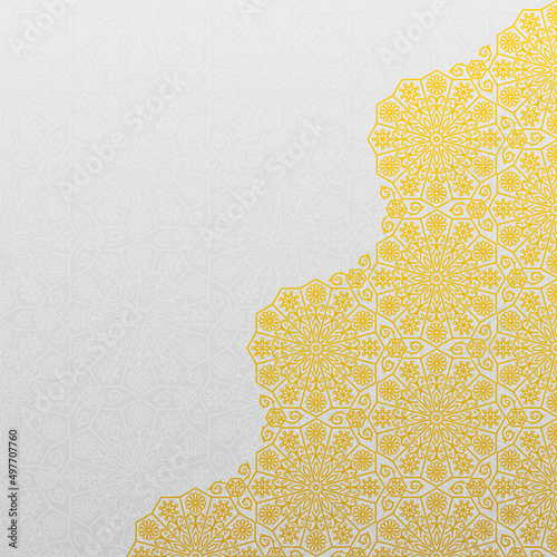 Decorative background with traditional floral ornament