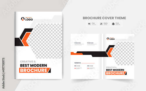 Corporate company profile business brochure template layout creative and clean annul report professional business brochure template design fully editable