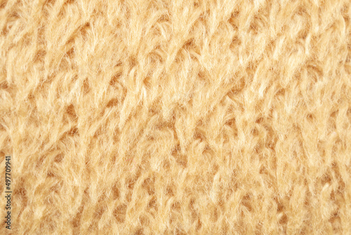 yellow fluffy fur fabric wool texture background