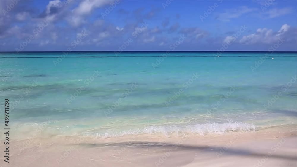 Caribbean beach sea, View of beach sea on sun light in the summer. Caribbean beach sea, View of beach sea on sun light in the summer.
