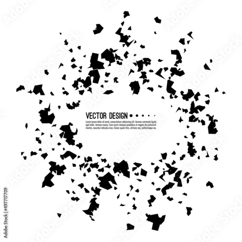 Explosive black banner.