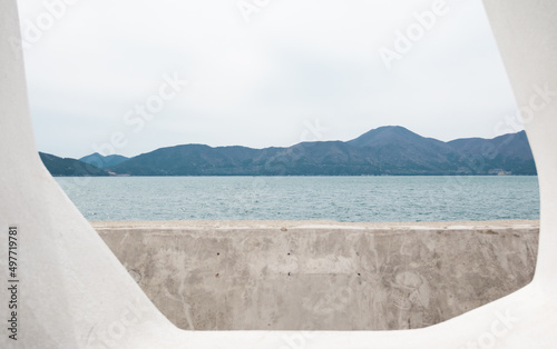 Fotografie The sea seen from the breakwater