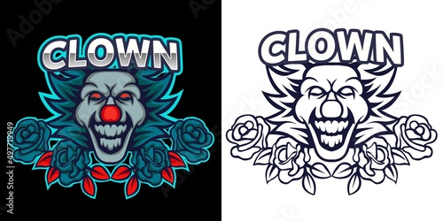 Wallpaper Mural The clown esport logo mascot design Torontodigital.ca