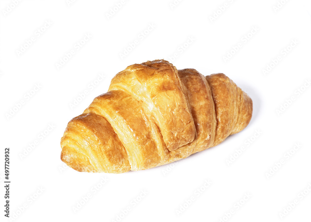 An image croissant a bake is food delicious brunch with clipping path. An image croissant a bake is food delicious brunch with clipping path.