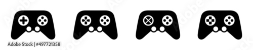 Joystick Set Icon Vector Illustration