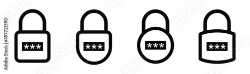 Lock icon. Security Icon symbol. Lock web button design Icon, Vector illustration