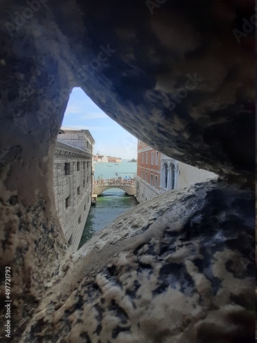 vue depuis le Pont des soupirs Venise