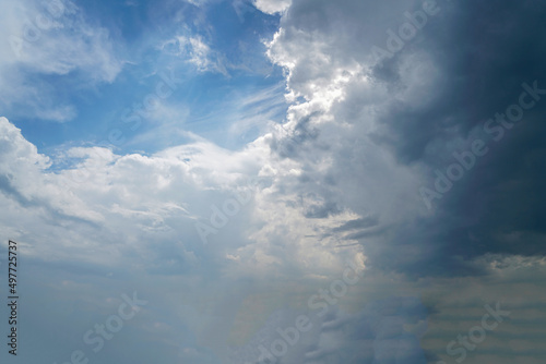 blue sky with clouds