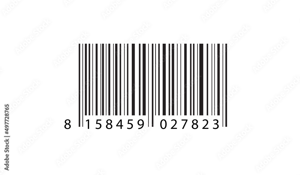 Barcode on white background. Realistic barcode icon. Code information. Vector illustration. Barcode on white background. Realistic barcode icon. Code information. Vector illustration.