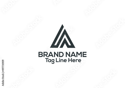 A letter logo design and A minimalist logo vector template