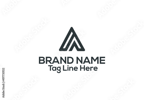 A letter logo design and A minimalist logo vector template