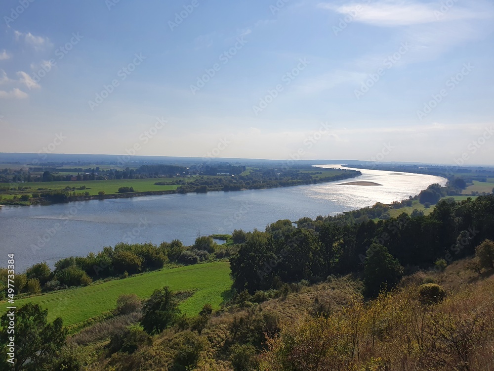 View of the river Vistula in Poland