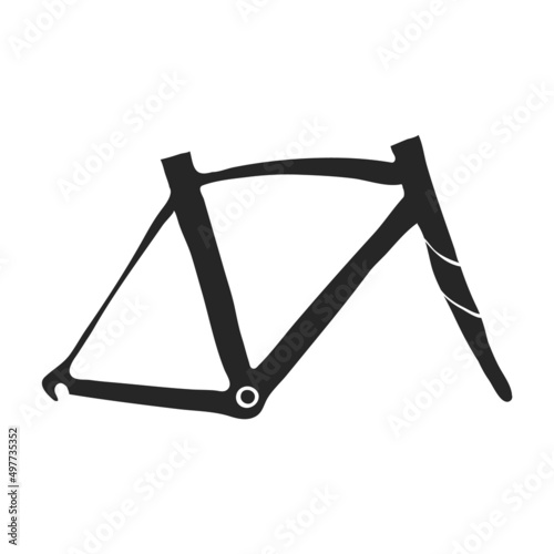 Hand drawn icon Bicycle frame