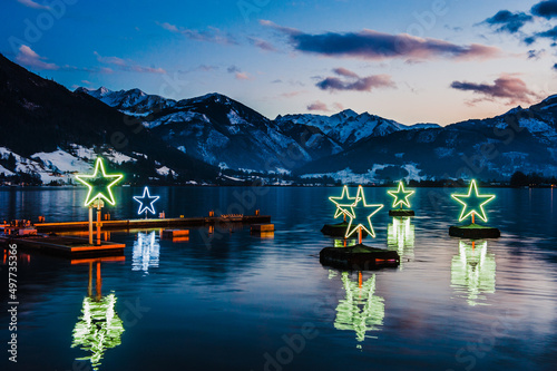 Mountains ski resort Zell am See Austria