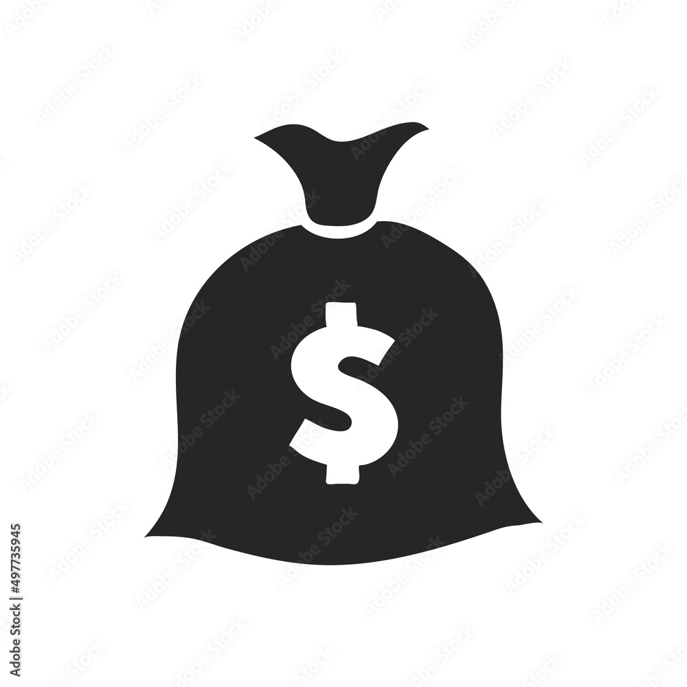 Hand drawn icon Money sack Hand drawn icon Money sack