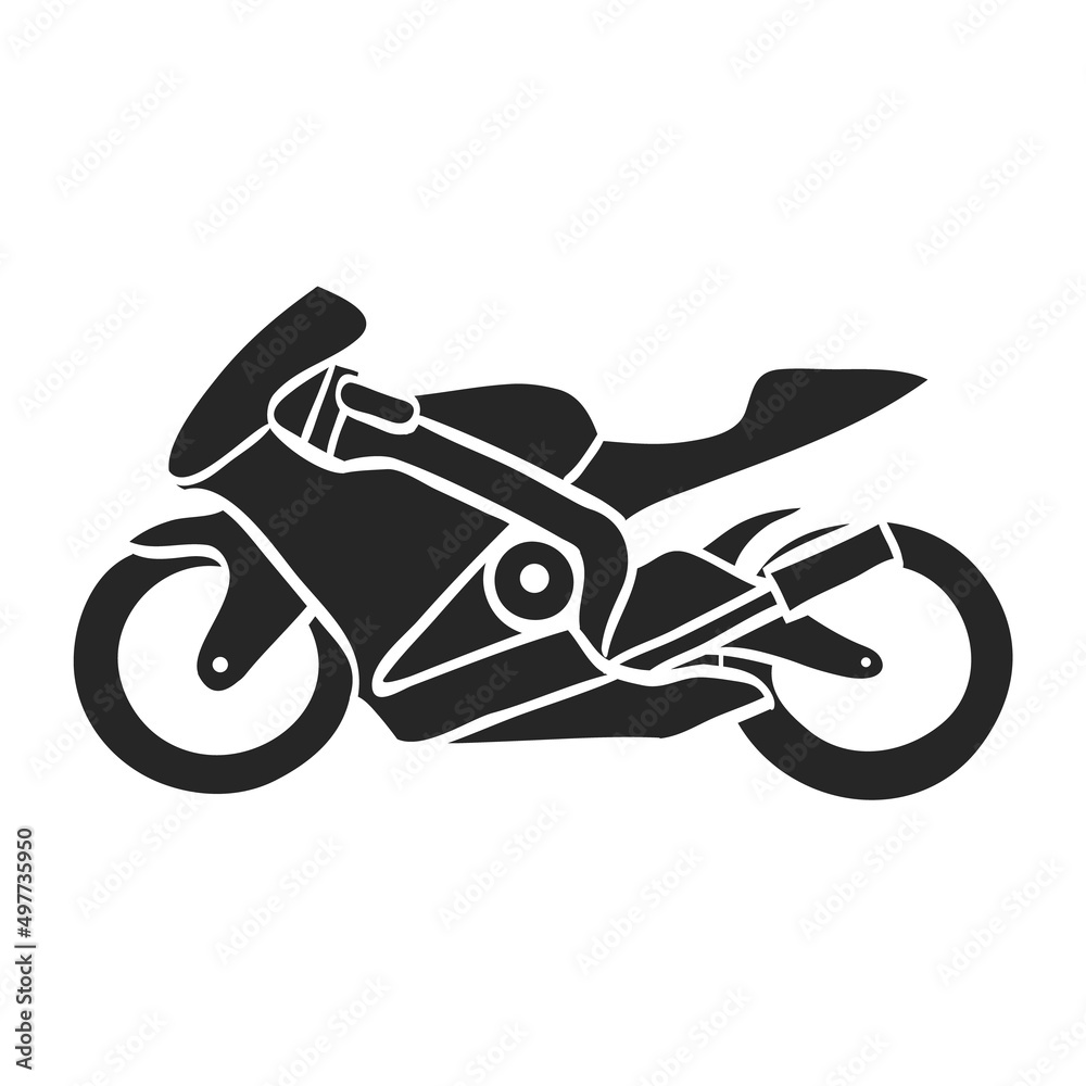 Hand drawn icon Motorcycle Hand drawn icon Motorcycle
