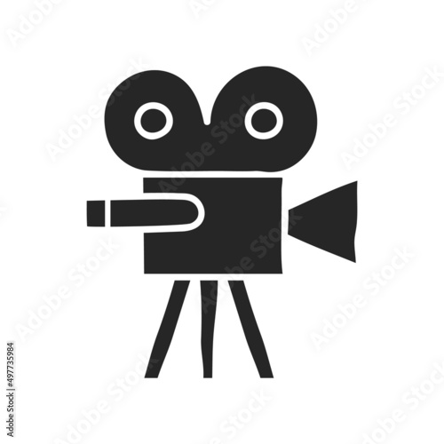 Hand drawn icon Movie camera