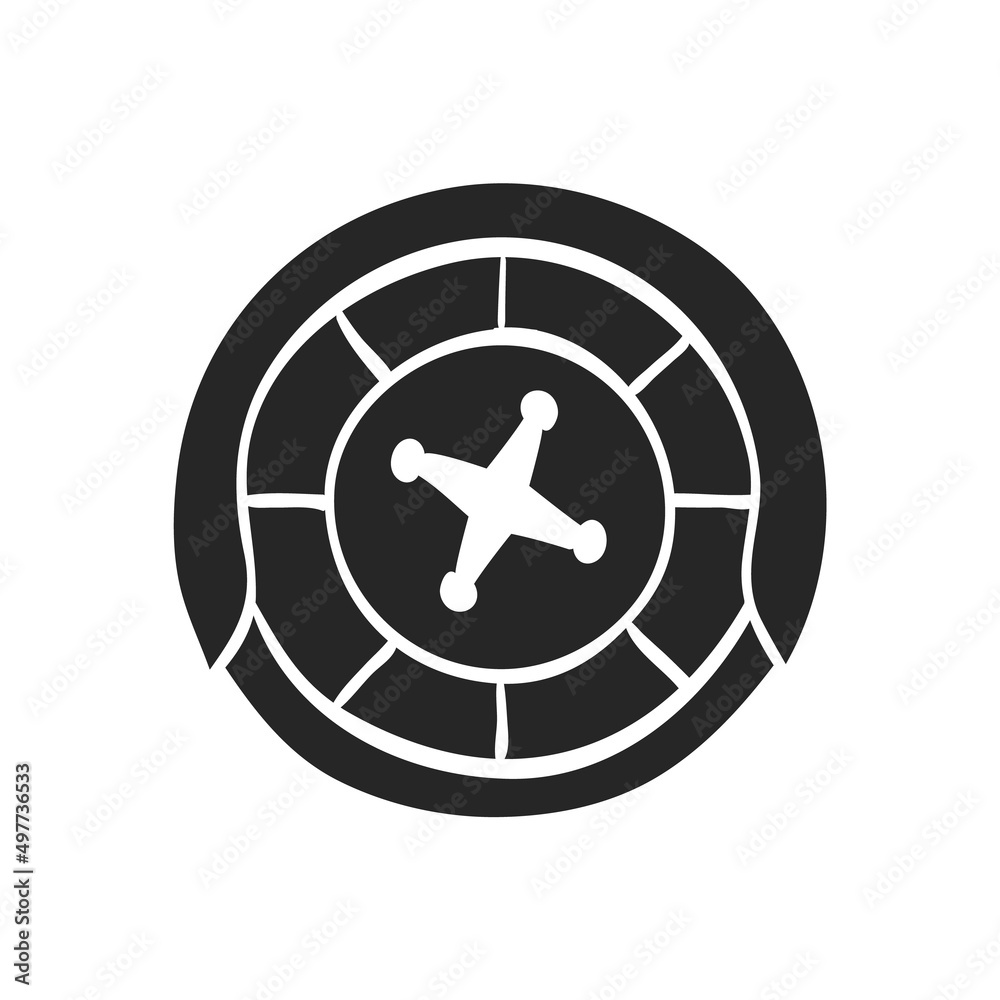 Hand drawn icon Roulette table Hand drawn icon Roulette table