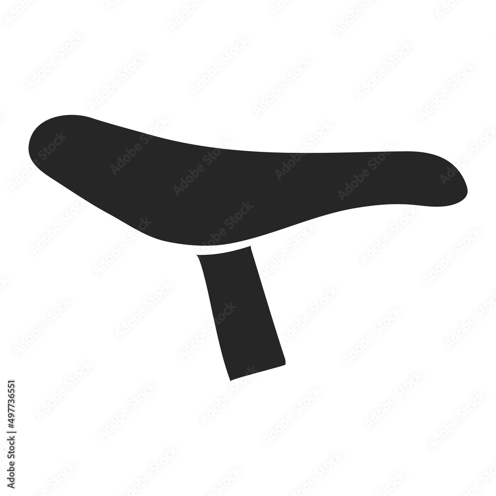 Hand drawn icon Bicycle saddle Hand drawn icon Bicycle saddle