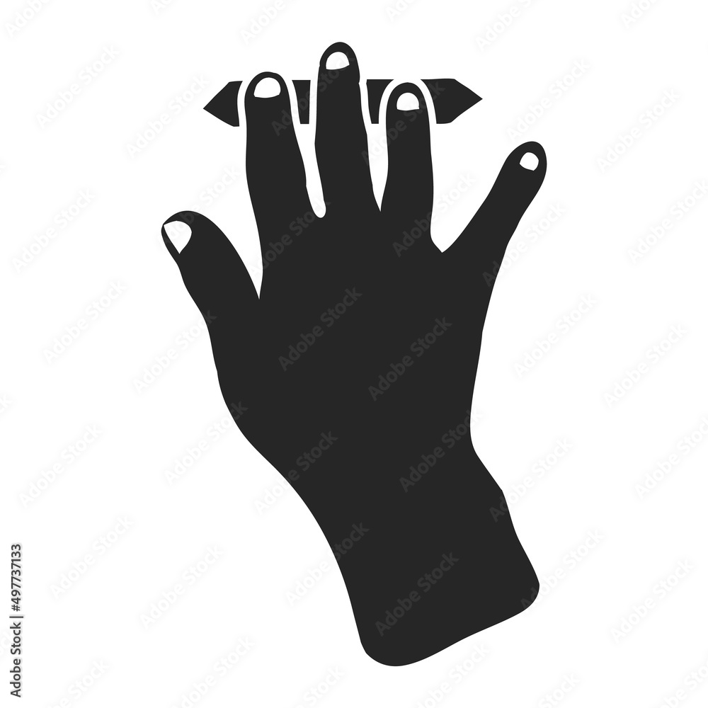 Hand drawn icon touchpad gesture Hand drawn icon touchpad gesture
