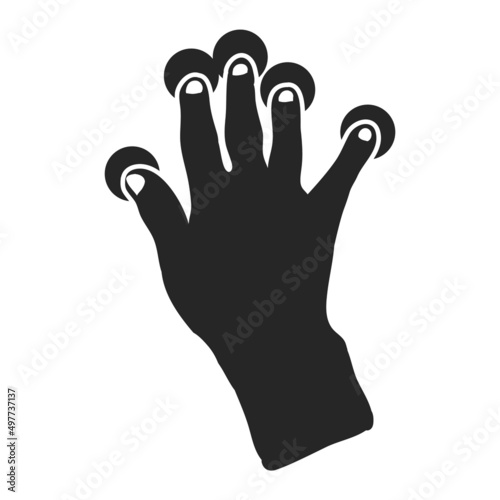 Hand drawn icon touchpad gesture
