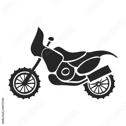 Hand drawn icon Motocross