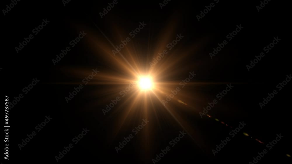 sun light lens flares art animation background