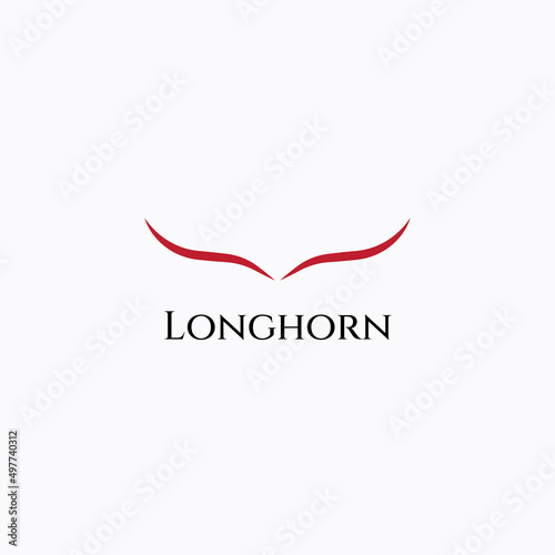 simple longhorn logo design