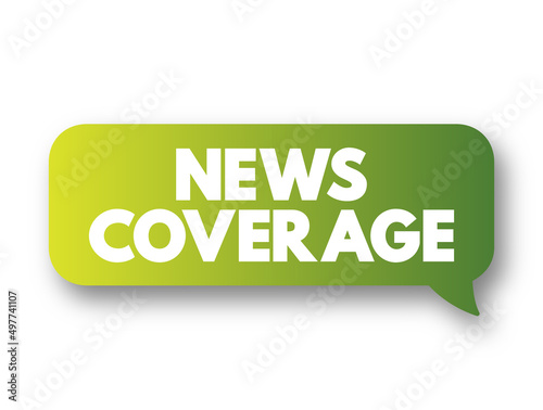 News coverage text message bubble, concept background