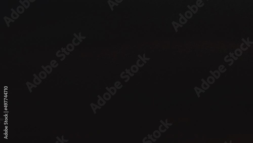 The red sky fades to night.  Time lapse