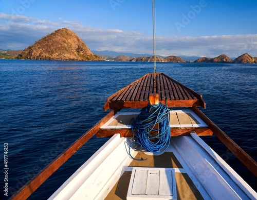 Boat heading to Labuan Bajo, Komodo, West Manggarai Regency, East Nusa Tenggara, Indonesia photo
