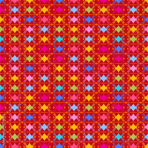 Mexican Piñata Seamless Vector Pattern